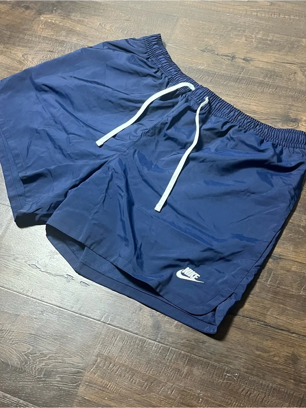 Nike Navy Blue Mesh Athletic Shorts with White Tag